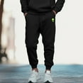 thumbnail image 5 of Dalix Alien Embroidery Sweatsuit Set Hoodie Jogger Soft Fleece Relaxed Fit Lounge Mens in Black XS X-Small, 5 of 5