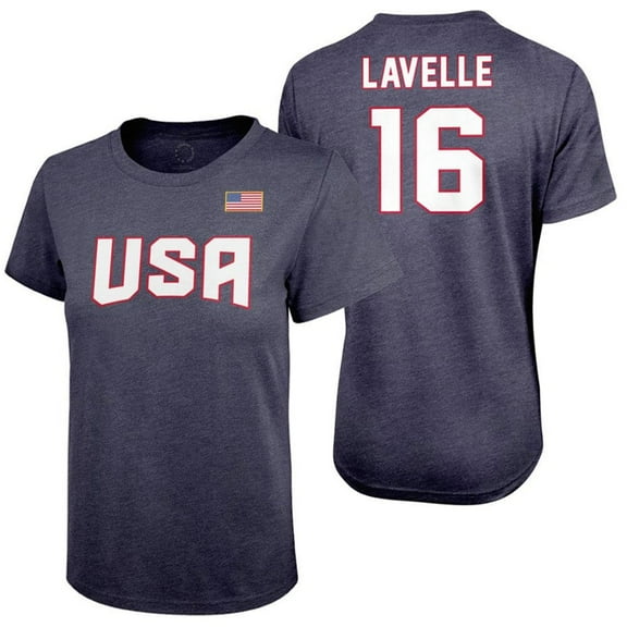 Icon Sports USWNT Player T Shirt Tee Official USA Flag USWNT Football Tee Top -Smal 02