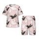 thumbnail image 1 of Balery Swan And Flowers2 Conjunto de Pijama Infantil de Manga Corta con Estampado – Ropa de Dormir de Algodón Suave-Large, 1 of 6