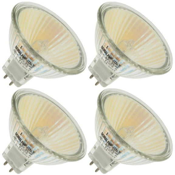 DLU LIGHTING FMW/CG/42K, 35 Watt, MR16, Bi-Pin (GX5.3) Base Light Bulb (4 Bulbs)