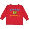 thumbnail image 3 of Inktastic My Uncle is Awesome Boys or Girls Long Sleeve Toddler T-Shirt, 3 of 5