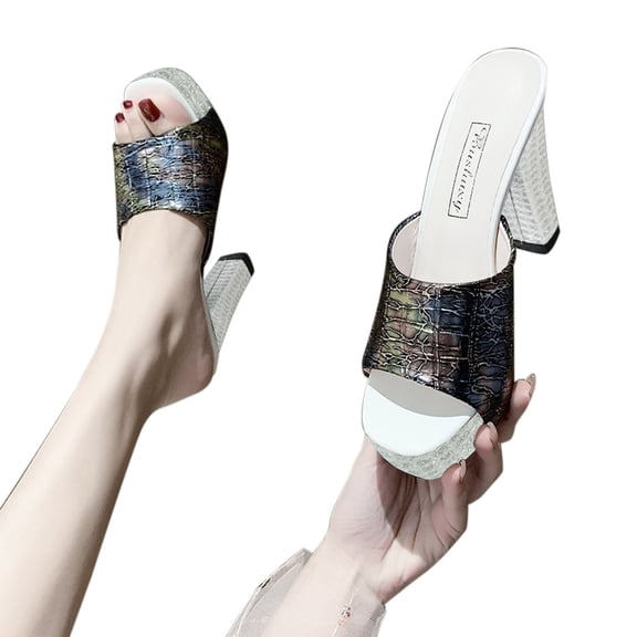 Vedolay Wide Sandals Wedge Women's Dressy Summer Elastic Ankle Strap Comfortable Walking Shoes,Black 8