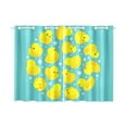 thumbnail image 3 of MKHERT Yellow Rubber Ducks Window Curtain Kitchen Curtains Window Treatments 26x39 inch,Set of 2, 3 of 3