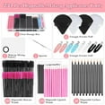 Convenient Hygienic and Complete Disposable Makeup Applicators Kit with