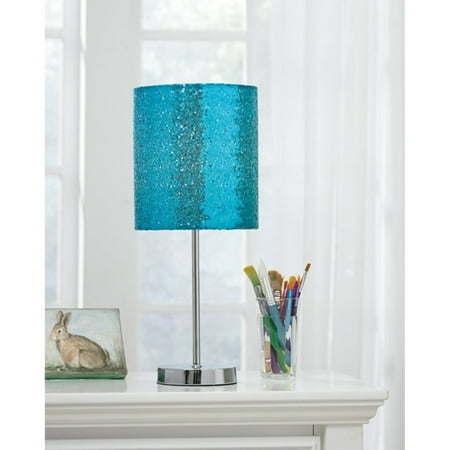 - Signature Design by Ashley Maddy Blue Glitter Table Lamp
