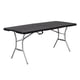 thumbnail image 1 of mesa rectangular plegable 73.6 x 183.8 x 76.2 cm negro estructura de metal, 1 of 4