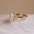 thumbnail image 4 of 2.50Ct Oval Cut Lab Created Diamond Women Cluster Engagement Ring 14K Yellow Gold Plated, 4 of 4
