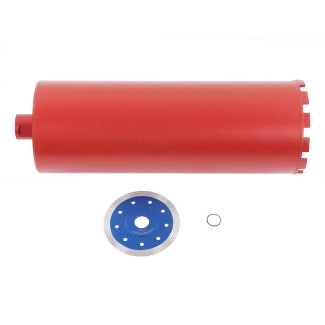 Diamond Core Drill Dry Wet Coring Bit 6in Diameter 5/8‑11 Thread for Concrete Brick with Blade
