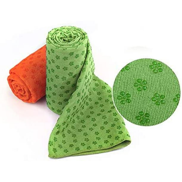 Yoga Mat Towel-Microfiber Hot Yoga Towel-Non Slip Sweat Absorbent Super  Soft 24 x 72