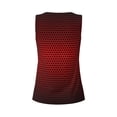 thumbnail image 5 of Picia Red Geometric Pattern Women's Workout Tank Top,Breathable Activewear,Slim Fit Athletic Top,Versatile Workout Moisture-wicking top-Medium, 5 of 9