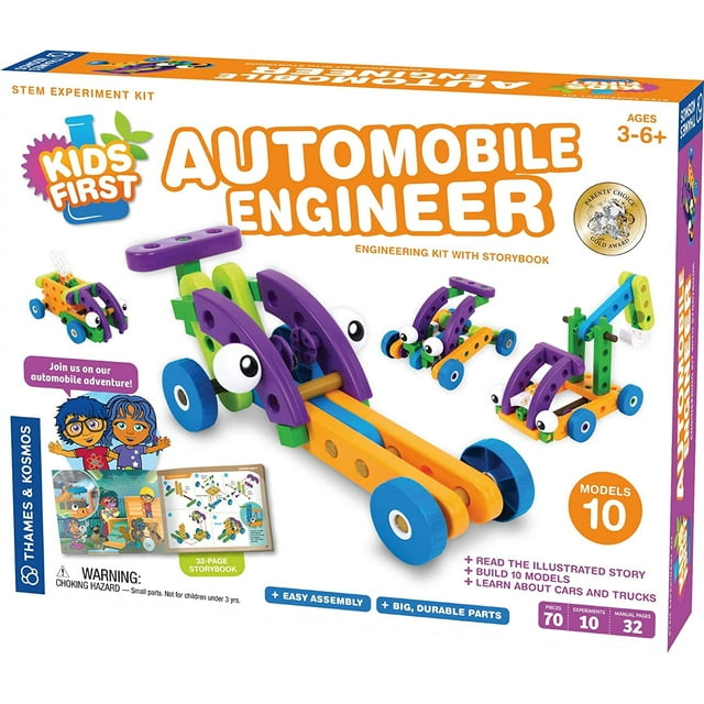 Kit de ingeniería Thames & Kosmos Kids First Automobile 3+