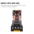 thumbnail image 3 of Baomain Power Relay MK2P-I AC 110V Bobina DPDT 8 pines con enchufe terminal, 3 of 5