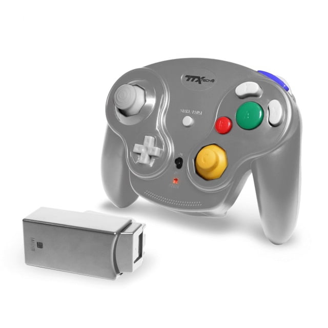 Control TTX TECH Wavedash inalambrico para GameCube Gris