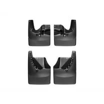 WeatherTech Custom No Drill Splash Guard MudFlaps compatible with 2007-2013 Toyota Tundra, Front & Rear Set - Black