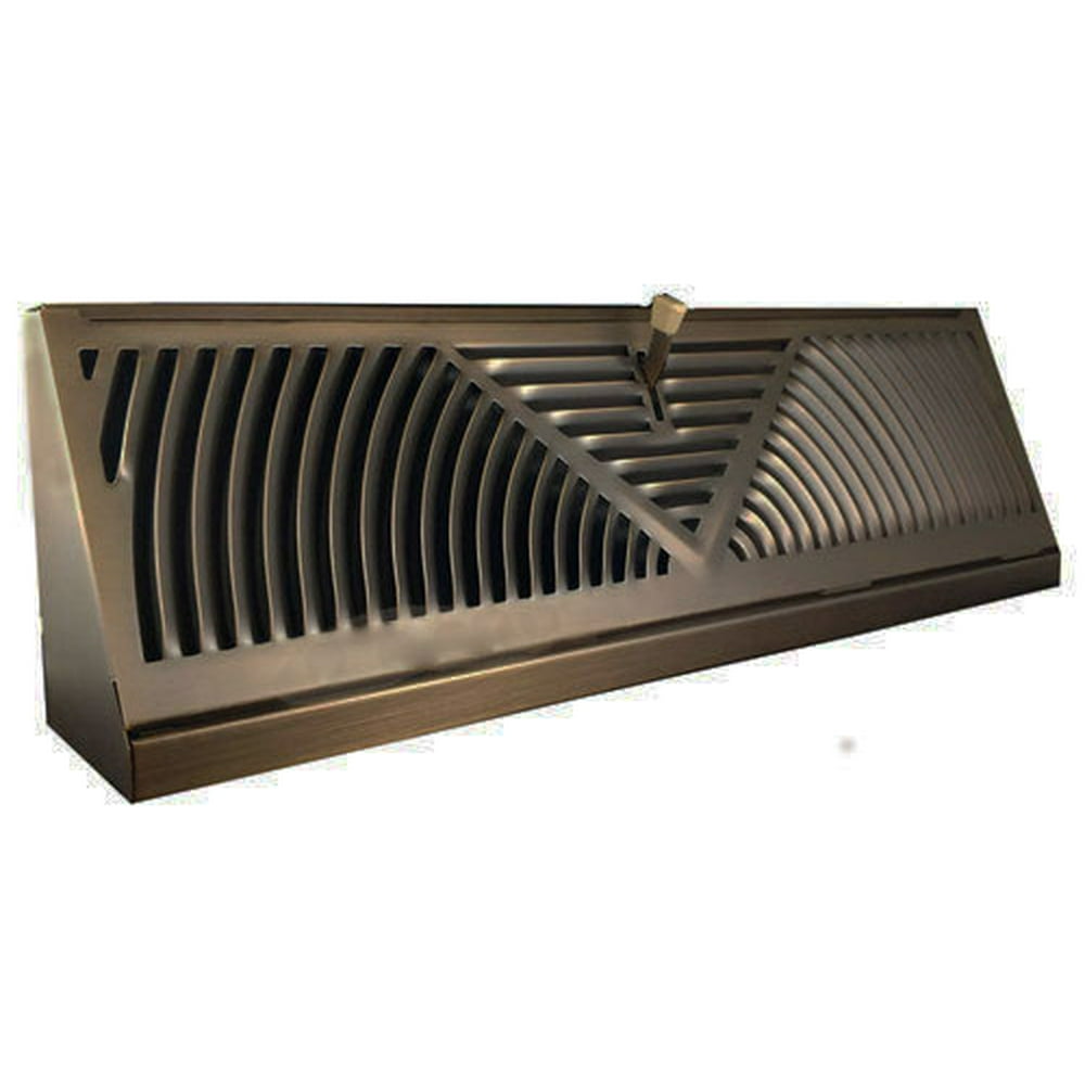 Oil Rubbed Bronze Baseboard Register 15"