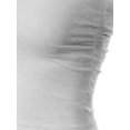 thumbnail image 5 of MixMatchy Women's Solid Casual Summer Side Shirring Scrunched Double Layered Tube Top, 5 of 6