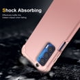 thumbnail image 6 of JTCASES for Motorola Moto Edge 2021 Case, Drop Resistant Corners, Wireless Charging, Heavy Duty Shockproof Hybrid Hard PC Bumper, Camera Protection, Skin-feel Anti-scratch Tough Cover, Rosegold, 6 of 7