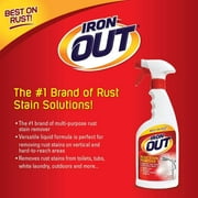(6 pack) Iron OUT Spray Gel Rust Stain Remover, Remove and Prevent Rust Stains in Bathrooms, Kitchens, Appliances, Laundry, and Outdoors, 16 Ounce
