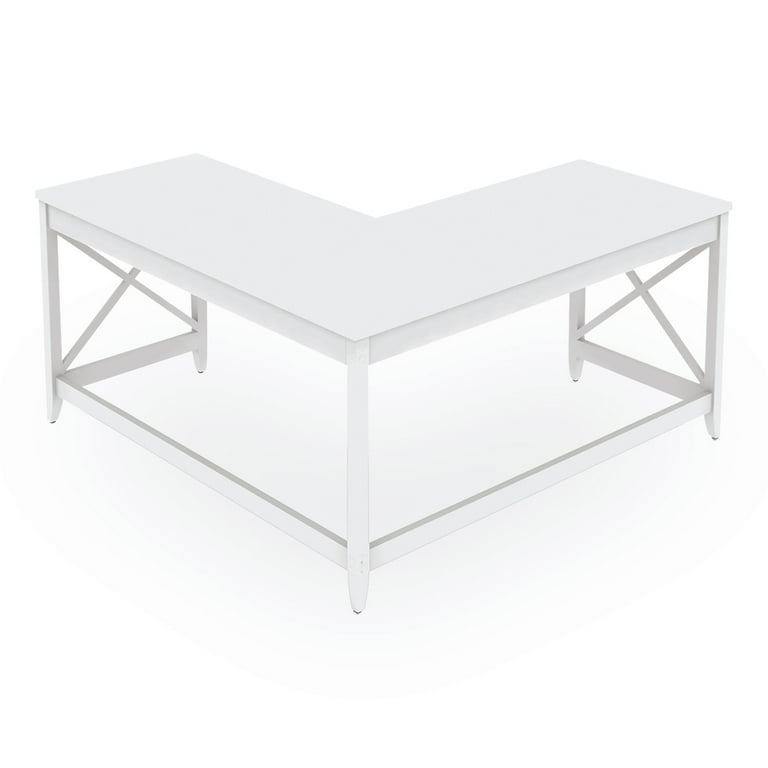 L-Shaped Farmhouse Desk, 58.27