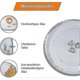thumbnail image 4 of Universal Microwave Turntable Glass Plate With 3 Fixtures, 24.5 Cm, 4 of 5