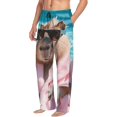 thumbnail image 6 of Pofeuu Island Vacation Guinea Pig Print Men's Pajama Pants, Soft Lounge Pajama Pants with big pockets for Men Plaid Pj Bottoms-Medium, 6 of 6