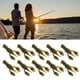 thumbnail image 5 of Cebos de Señuelos Blandos Artificiales 10 Piezas Cebos de un Anzuelo de Agua Dulce Vívidos Suaves Aparejos de Pesca para Pesca de Lubina ANGGREK  Otros, 5 of 8