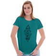 thumbnail image 4 of Dual Whales Compass Spirit Animal Women's T Shirt Ladies Tee Brisco Brands S, 4 of 6