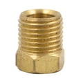 thumbnail image 2 of Legines Brass Inverted Flare Fitting Tube Nut, Brake Line Plug, 1/4" Tube OD, Pack of 2, 2 of 4