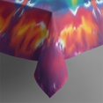 thumbnail image 5 of Rainbow Tie Dye Star Mandala Pattern Square Tablecloth,Waterproof Square Table Cover,Wipeable Spillproof Washable Table Cover for Home Kitchen Party Decor 60"x60"(152x152cm), 5 of 6