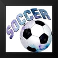 thumbnail image 2 of Kimberly, Allen 20x20 Black Modern Framed Museum Art Print Titled - Soccer Girl 1, 2 of 5