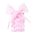 thumbnail image 3 of 1 Paire de Lacets Transparents Élargis de 4CM pour Décorations de Fête Danse Randonnée Hip-hop (Rose), 3 of 9