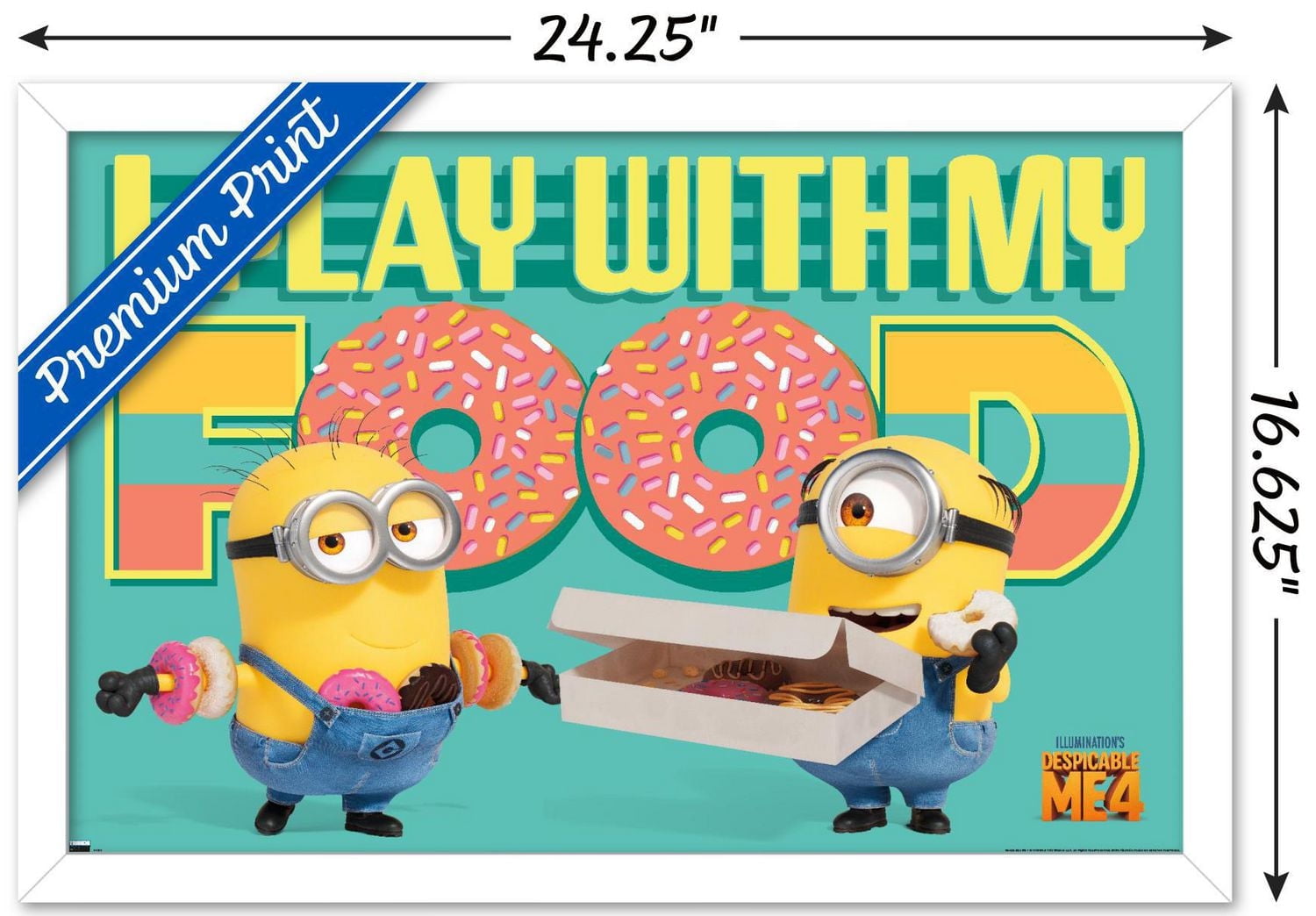 Illumination Despicable Me 4 - Donuts Wall Poster with Pushpins, 22.375" x 34"