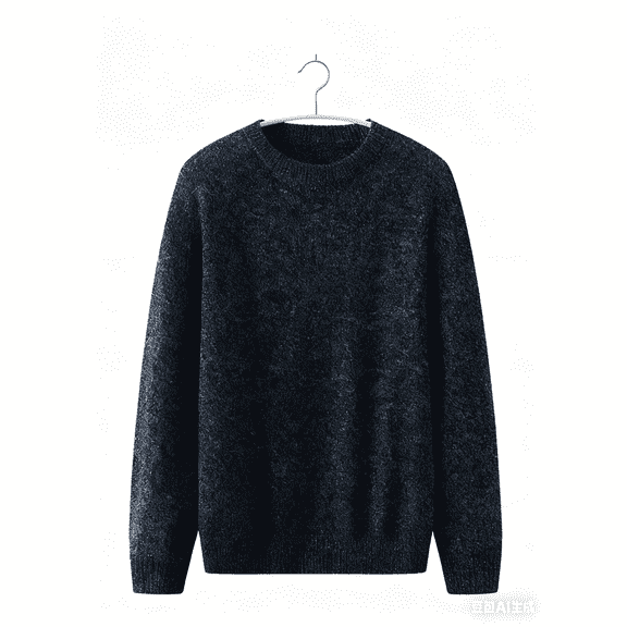Boys Sweater Knit Pullover Sweater Crew Neck Long Sleeve Knitwear Sweater for Young Man