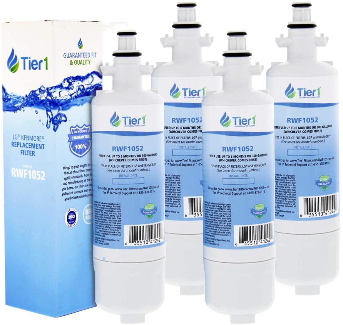 Fits LG LT800P Tier1 Comparable Refrigerator Water Filter and Garbage Disposal