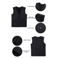 thumbnail image 4 of Heating Vest USB Charging Heating Vest Intelligent Electric Heating Vest Heating Clothes Submersible Black L, 4 of 7