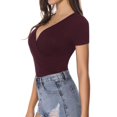 thumbnail image 3 of Body MANGOPOP para mujer, cuello pronunciado, con cuello en V, 3 of 6