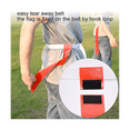 thumbnail image 3 of Ensemble de Football Flag-14 Pcs Ceintures avec 42 Drapeaux (21 Drapeaux Rouges et 21 Drapeaux Bleus), 4 Cônes Ceintures de Football Flag pour Adultes et Jeunes, 3 of 6