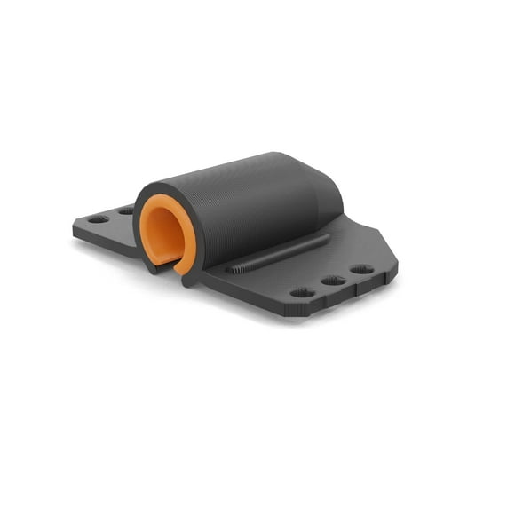 Isolate IT Système de Protection Microphone Lavalier avec Sorbothane (Compatible avec Countryman B3 & DPA 4060, Noir/orange)