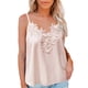 thumbnail image 1 of ICHUANYI Clearance Women's Fashion Casual Summer Sling Solid Color Sleeveless Lace V-Neck Top(Pink, XL) ICHUANYI WER2023081403468, 1 of 6