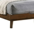 thumbnail image 4 of Soer King Size Platform Bed, Chevron Pattern, Solid Wood, Walnut Brown, 4 of 6