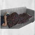 thumbnail image 5 of Floral Soft Flannel Fleece Throw Blanket, Repetitive Forest Roses Flowers Autumn Leaves, Cozy Plush for Indoor and Outdoor Use, 60" x 80", Indigo Coral Dark Tan, by Ambesonne, 5 of 5