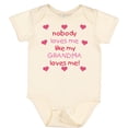 thumbnail image 3 of Inktastic Nobody Loves Me Like My Grandma Loves Me Girls Baby Bodysuit, 3 of 5