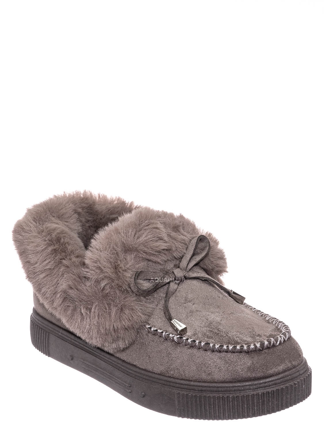 faux fur slip ons