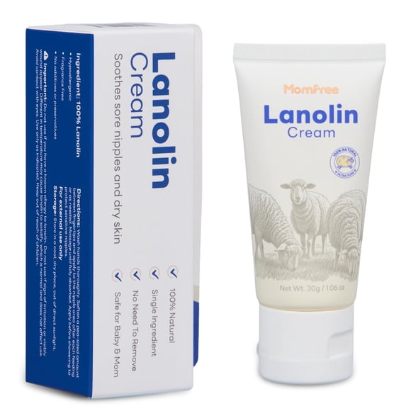 Crema para pezones Momfree con lanolina natural 30 g, bálsamo calmante