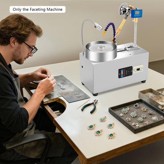Professional Gemstone Polishing Angle Manipulator 110-240V Digital Display Jade Jewelry Faceting Tool