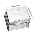 thumbnail image 2 of Amosfun Thermal Emergency Blanket Reflective Blanket Silver 5Pcs for Outdoor, 2 of 8