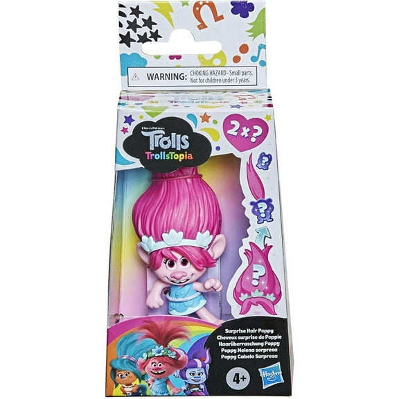 Trolls Trollstopia Surprise Hair Poppy Mini-Figure