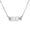 Silver-333, variant on Butterfly Angel Numbers Necklaces for Women Stainless Steel 222 Numbers Pendant Choker Numerology Jewelry Silver