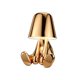 thumbnail image 1 of 1pcs Bedside Touch Table Lamp, Gold Thinker Lamp Table Lamp Cordless Rechargeable Portable Decorative Bedside Lamp with USB Charging Gold, 1 of 4