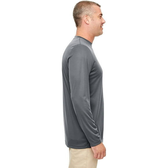 UltraClub Men's Cool & Dry Performance Long-Sleeve Top